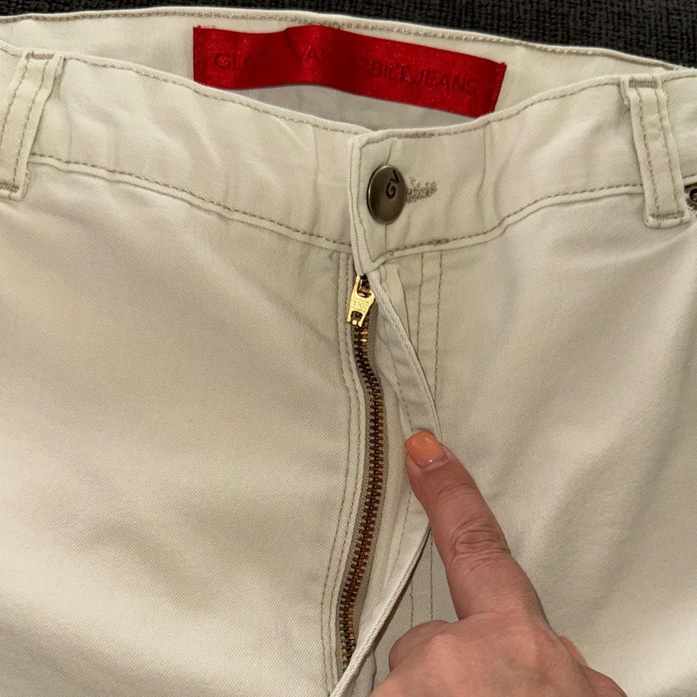 Gloria Vanderbilt Cream Jeans/Pants size 14 - Picture 3 of 7